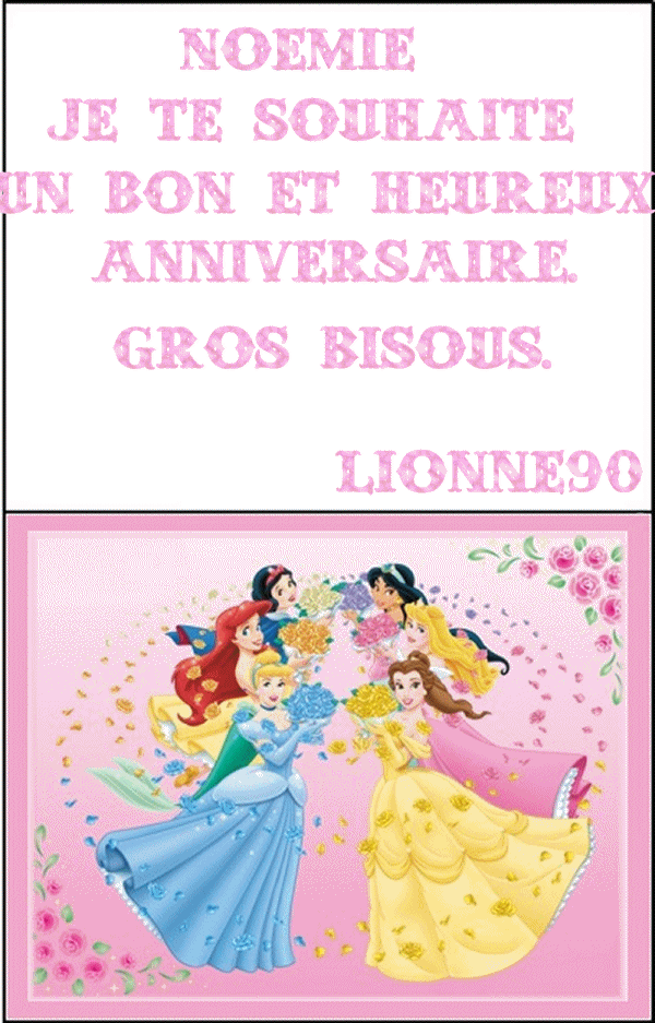 Joyeux anniversaire Noemie(petite fille de bleueternel)